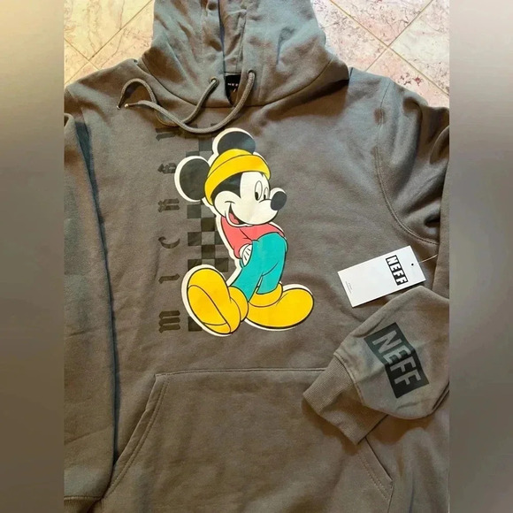 NEFF Disney Mickey Mouse Hip Hop Cool Hoodie Sweatshirt - Medium - Picture 2 of 4